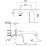 Встраиваемый смеситель для раковины FRAP H75 F1275-19